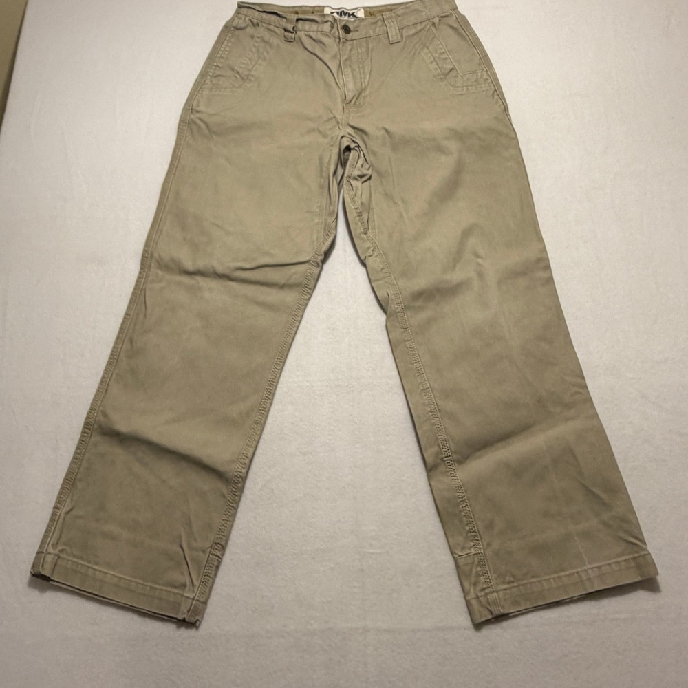 Mountain Khakis Mens 32x30 Tan Cotton Canvas Relaxed Fit Work Hiking Pants